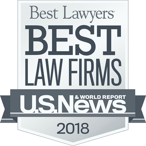 Best Lawyers Best Law Firms U.S. News & World Report 2018 badge